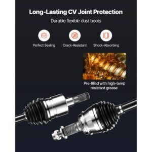 cv axle shaft assembly 2 pieces front left right side driver and passenger side automotive replacement cv joint axles pair compatible with 2006 2010 hummer h3 alloy steel carbon steel 27.jpg