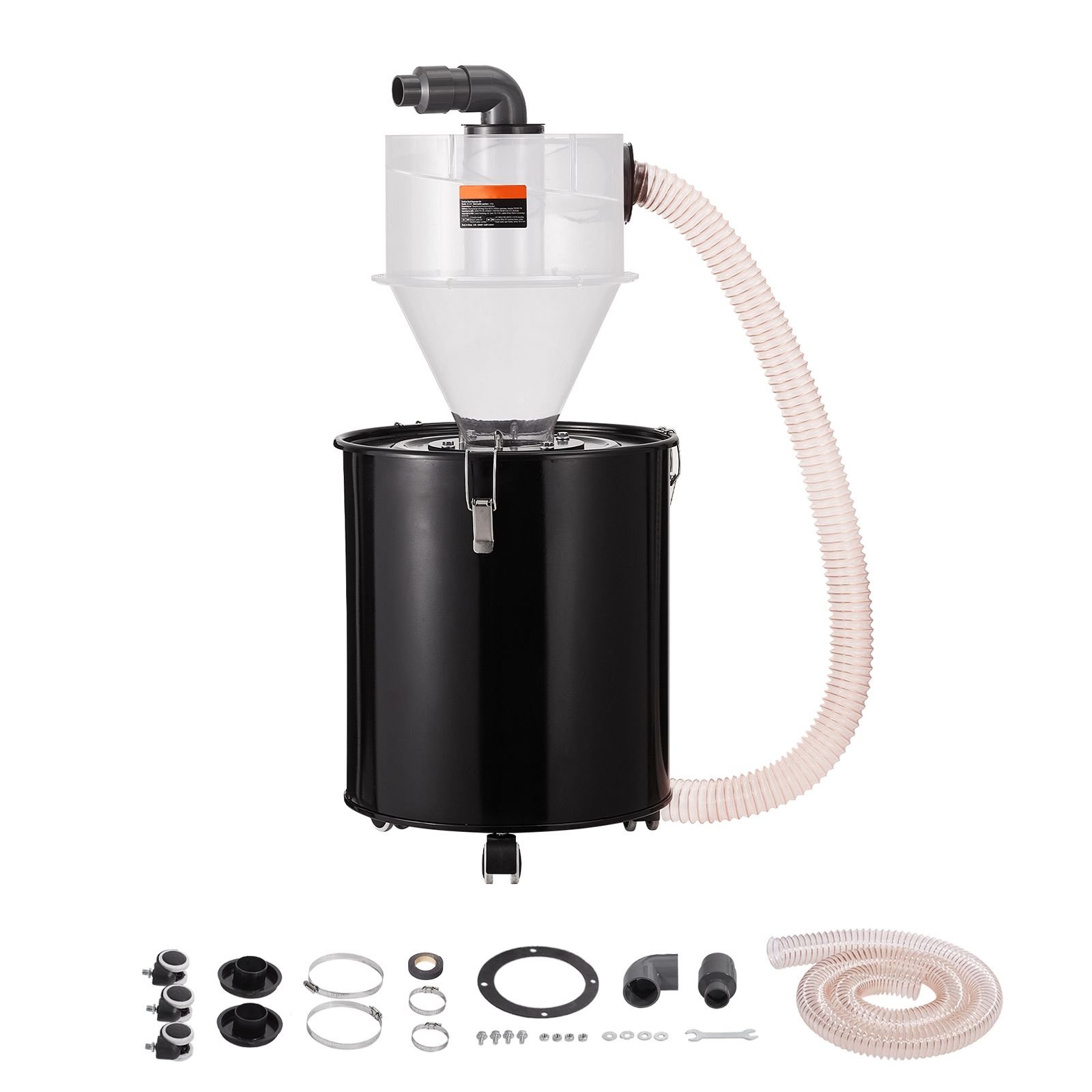 cyclone dust separator with metal tank 4 retrofit cyclone separator for dust collectors abs dust deputy with 2 hole od connector hose for wetdry shop vacuums fits 1321 gallon tank.jpg