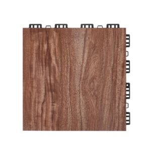 Dance Floor Tiles, 12.4 x 12.4 in 25 Piece Interlocking Dance Flooring, Portable Dance Practice Floor with Cushioned Base (Oak Wood Grain, 25 sq. ft/Box )