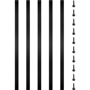 Deck Balusters, 76 Pack Metal Deck Spindles, 29.5"x1"x0.2" Staircase Baluster with Screws, Aluminum Alloy Deck Railing for Wood and Composite Deck, Stylish Baluster for Outdoor Stair Deck Porch