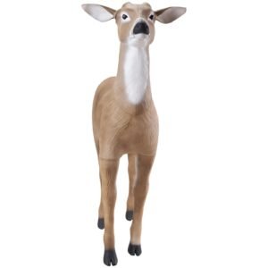 deer decoy, outdoor deer decoys for hunting, realistic durable hdpe doe hunting decoy, foldable legs for easy to carry and use, for garden yard decoration, 1 pack
