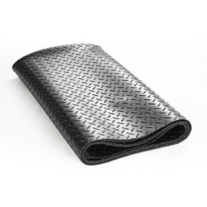 diamond plate rubber flooring roll 3 mm x 4 ft x 15 ft garage floor mat sbr rubber garage flooring roll easy to clean diamond plate rubber mat for under cars garage industry gym black 1.jpg
