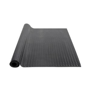 diamond plate rubber flooring roll 3 mm x 4 ft x 15 ft garage floor mat sbr rubber garage flooring roll easy to clean diamond plate rubber mat for under cars garage industry gym black 5.jpg