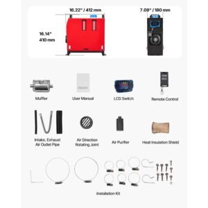 diesel air heater 8 kw dc12 24v fast heating diesel parking heater with remote control and blue lcd switch low noise pre heating function for rv truck camper van boat and trailer 2.jpg