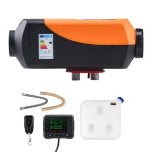 Diesel Air Heater, 8 kW DC12-24V, Fast Heating Diesel Parking Heater with Remote Control and Color Digital Display, 10L Fuel Tank, Low Noise, Voice Announcement, for RV, Truck, Boat and Trailer