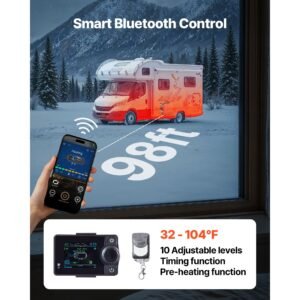 diesel heater 8kw dc 12v all in one portable diesel air heater with bluetooth app control remote control and lcd screen 12 gal fuel tank for vehicles vans rvs campers and garages 4.jpg
