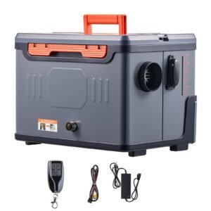 Diesel Heater, 8KW, DC 12V/24V, All in One Portable Diesel Air Heater with Bluetooth APP Control, Remote Control and LCD Screen, 1.3 Gal Fuel Tank for Trucks, Vans, RVs, Campers, and Garages
