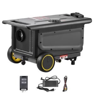 Diesel Heater, 8KW, DC 12V/24V, All in One Portable Diesel Air Heater with Bluetooth APP Control, Remote Control and LCD Screen, Trolley Design, 1.3 Gal Fuel Tank for Trucks, Vans, RVs, Campers