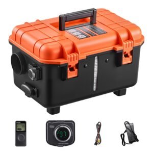Diesel Heater, 8KW, DC 12V/24V, All in One Portable Diesel Air Heater with Remote Control and LCD Screen, Fast Heating Low Noise, 1.1 Gal Fuel Tank for Trucks, Vans, RVs, Campers, and Garages