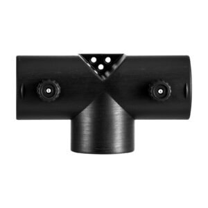 Diesel Heater Connector, 2.32 inch Diesel Heater Duct Connector Accessories, T-shape 3 Way Air Vent Connectors with 2 90° Rotatable Valves, Black Joint Connectors for 2KW Diesels Heaters
