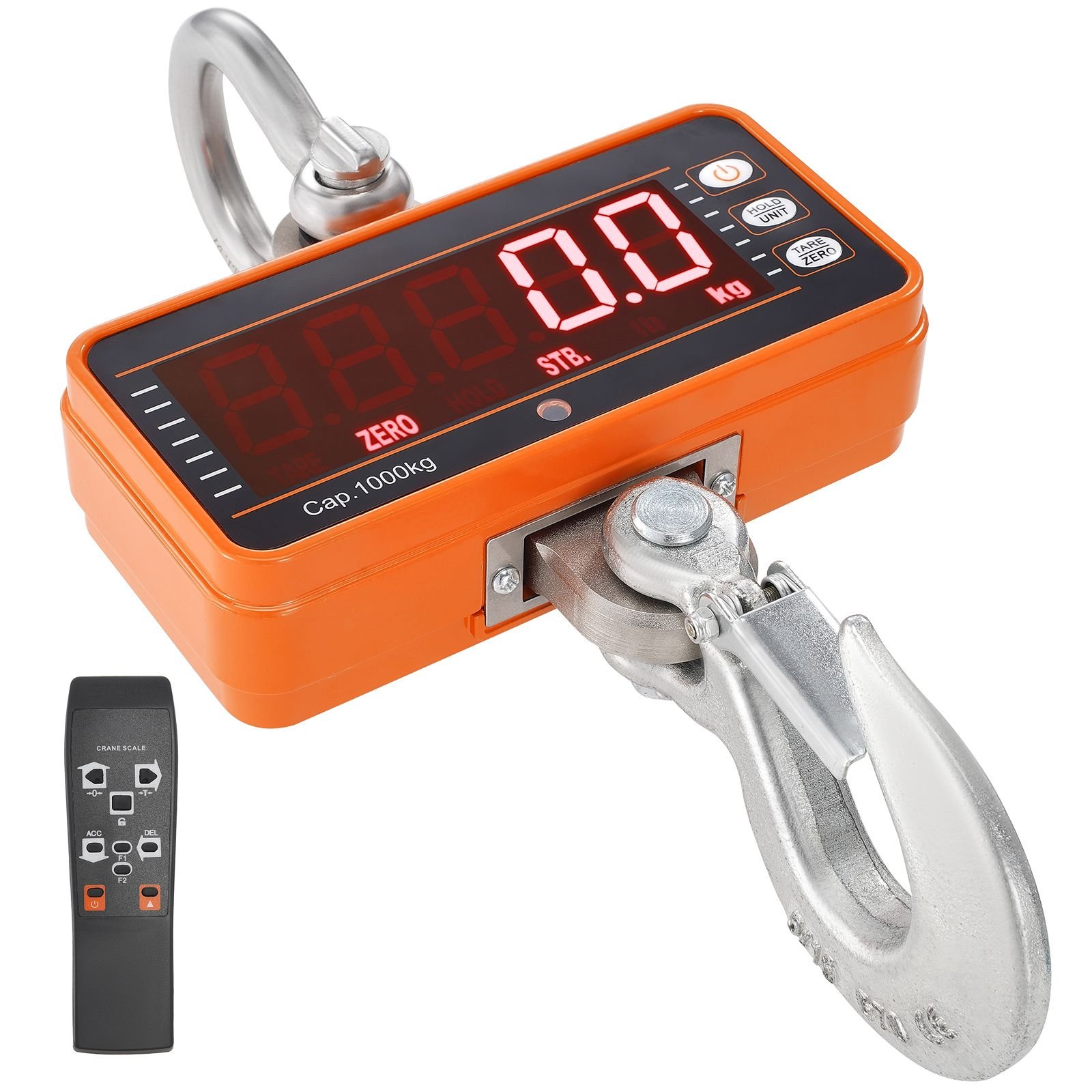 digital crane scale 2200 lbs1000 kg industrial heavy duty hanging scale with remote control cast aluminum case led screen high precision for construction factory farm hunting orange.jpg