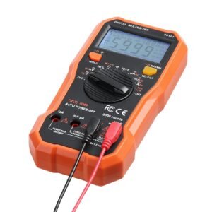 digital multimeter, 6000 count trms dc/ac voltmeter current tester, professional ncv multimeter for current voltage resistance capacitance duty cycle tempetature diodes continuity live wire test