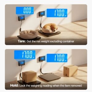 digital postal scale 035 oz35 oz dual accuracy 440 lbs commercial weight scale with holdtare function lcd display fit for packages postage luggage battery charging cable included 3.jpg