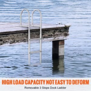 dock ladder removable 3 steps 500 lbs load capacity aluminum alloy pontoon boat ladder with 31 wide step nonslip rubber mat easy to install for shiplakepoolmarine boarding 4.jpg