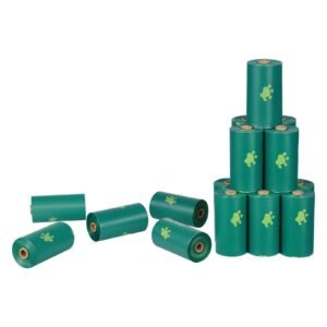 dog poop bags 270 counts 13 x 9 in sturdy thick pet waste bags biodegradable hdpe waste bag refill rolls leak proof unscented trash bag for doggie cat pet dispenser not included 2.jpg
