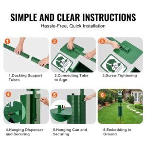 dog waste station commercial dog poop station 115 gallons pet waste bin with 50 can liners bag dispenser 600 waste bags outdoor dog waste disposal system for backyard 2.jpg