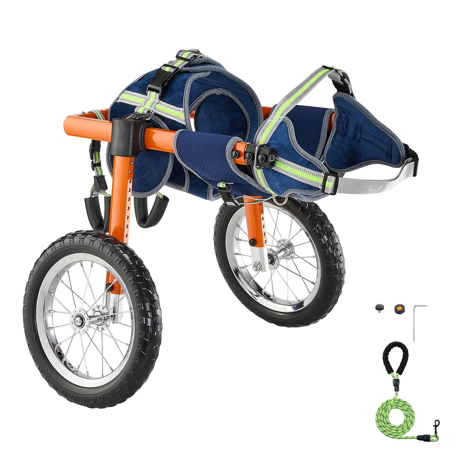 dog wheelchair for back legs lightweight 2 wheels pet wheelchair height width length adjustable dog cart with shock absorbing wheels for injured disabled dogs 48 88 lbs large.jpg