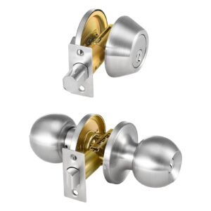 door knob and deadbolt set satin nickel entry door knob and single cylinder deadbolt combo pack fit for 1 38 to 1 34 door thickness door lockset with deadbolt for entrance and front door 2.jpg