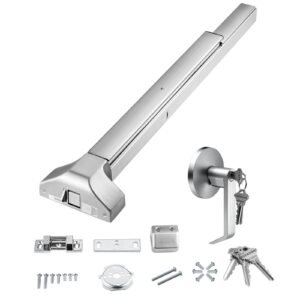 door push bar panic exit device 31 stainless steel commercial emergency exit door push bar with exterior lever and 3 keys emergency exit door hardware for 30 36 metal wood door.jpg