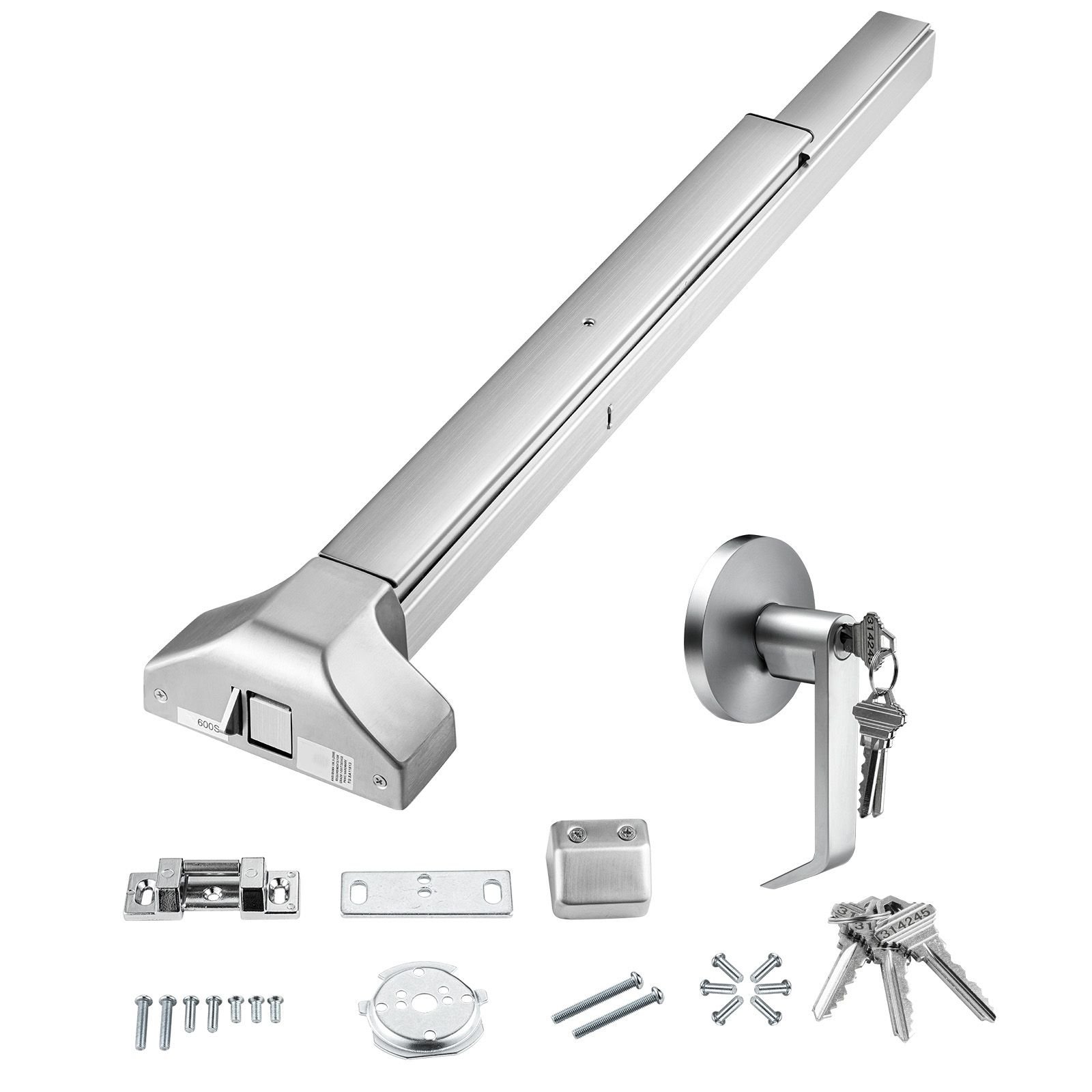 door push bar panic exit device 31 stainless steel commercial emergency exit door push bar with exterior lever and 3 keys emergency exit door hardware for 30 36 metal wood door.jpg