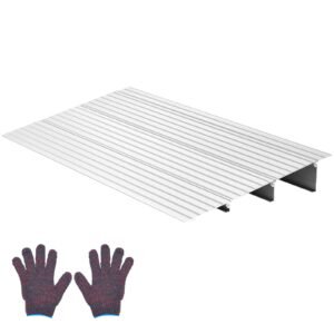 Door Threshold Ramp, 3 inch Rise, Aluminum Alloy Threshold Ramp Rated 800 lbs Load Capacity, Handicap Ramps for Home Steps for Wheelchair, Scooters, Power Chairs, Walkers, Bicycle, Tricycle