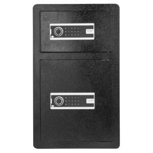 double doors 45 cuft safe box with key lock password safe lock box with fireproof bag key rack led light and 2 height adjustable and removable divider 5.jpg