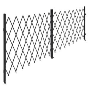 double folding security gate lockable scissor gate with 360 swivel casters outdoor barricade steel retractable gates for entry security garage warehouse pool 15512 x 8681 in w x h.jpg