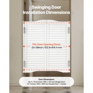 double saloon doors 32w x 36 h arched top interior swinging cafe doors premium pine wood with hinges hardware kit easy to install for hallway kitchen bar pub entrance white 4.jpg