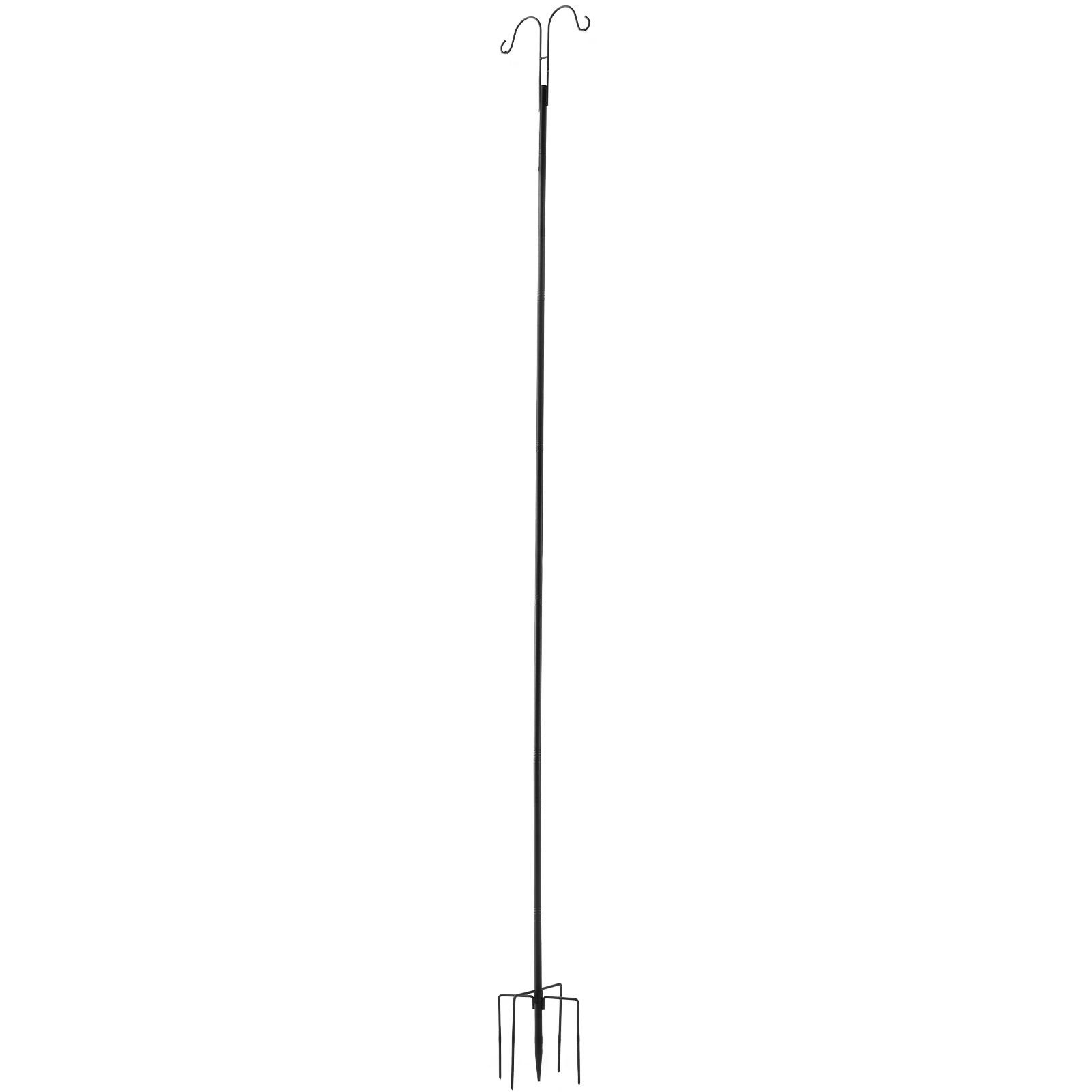 double shepherds hooks for outdoor 8 pack 108 inch heavy duty bird feeder pole 34 inch thick garden hooks for hanging hummingbird feeder plant baskets solar light lanternswind chimes.jpg