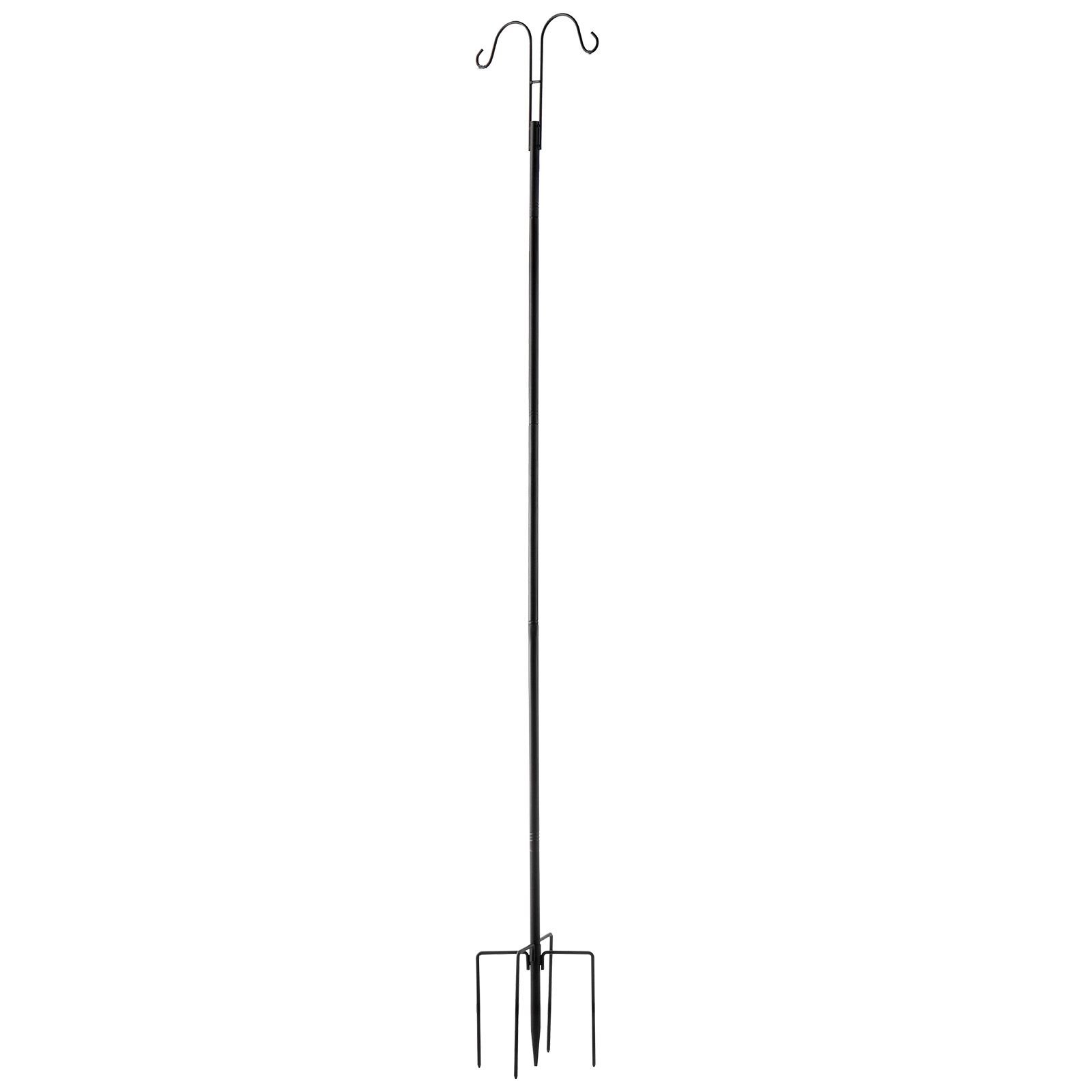 double shepherds hooks for outdoor 8 pack 76 inch heavy duty bird feeder pole 34 inch thick garden hooks for hanging hummingbird feeder plant baskets solar light lanternswind chimes.jpg