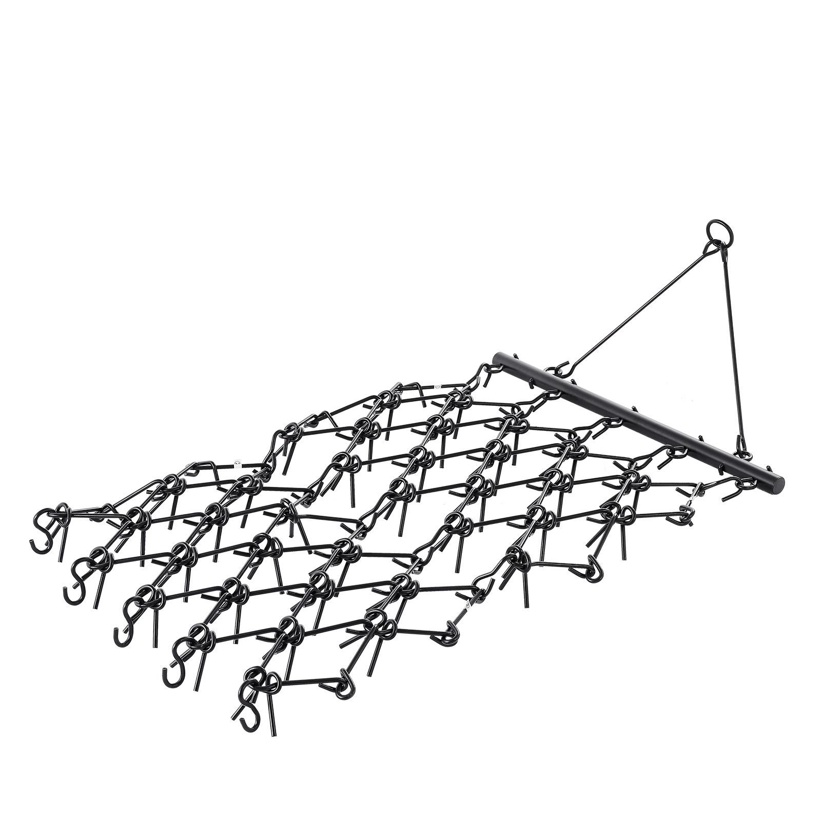 drag harrow 4 x 4 ft durable chain harrow with 69 sharp teeth suitable for atv utv tractor ideal for soil preparation seeding smoothing landscapes and yard gravel driveway maintenance.jpg