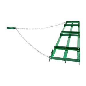 Drag Harrow, 8 ft Heavy Duty Tow Behind Drag Harrow with Adjustable Bars & 72 in Chain, Driveway Grader Landscape Rake for ATV, UTV, Tractor, Mower Tow Behind Yard Lawn Leveling Tool