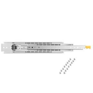 Drawer Slides, 1 Pair 36inch Locking Drawer Slides, 500lbs Load Capacity, Side Mount Ball Bearing Drawer Glides, Long Full Extension Drawer Slide