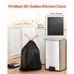 drawstring trash bags 30 gallon 50 count tall kitchen trash bags extra thick tough and durable garbage bag recyclable bin bag with drawstrings for home kitchen office rv camping black 3.jpg
