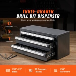 drill bit dispenser cabinet three drawer drill bit organizer cabinet for 116 to 12 steel drill dispenser organizer cabinet with labels stackable drill dispenser for drill bit storage 1.jpg