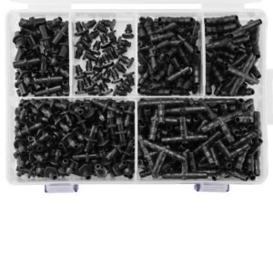 drip irrigation fittings kit for 14 tubing 300 pcs drip irrigation system parts tees straight barb 4 way coupling elbows end plug single barbs barbed connectors for yard garden lawn 1.jpg