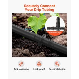 drip irrigation fittings kit for 14 tubing 300 pcs drip irrigation system parts tees straight barb 4 way coupling elbows end plug single barbs barbed connectors for yard garden lawn 3.jpg
