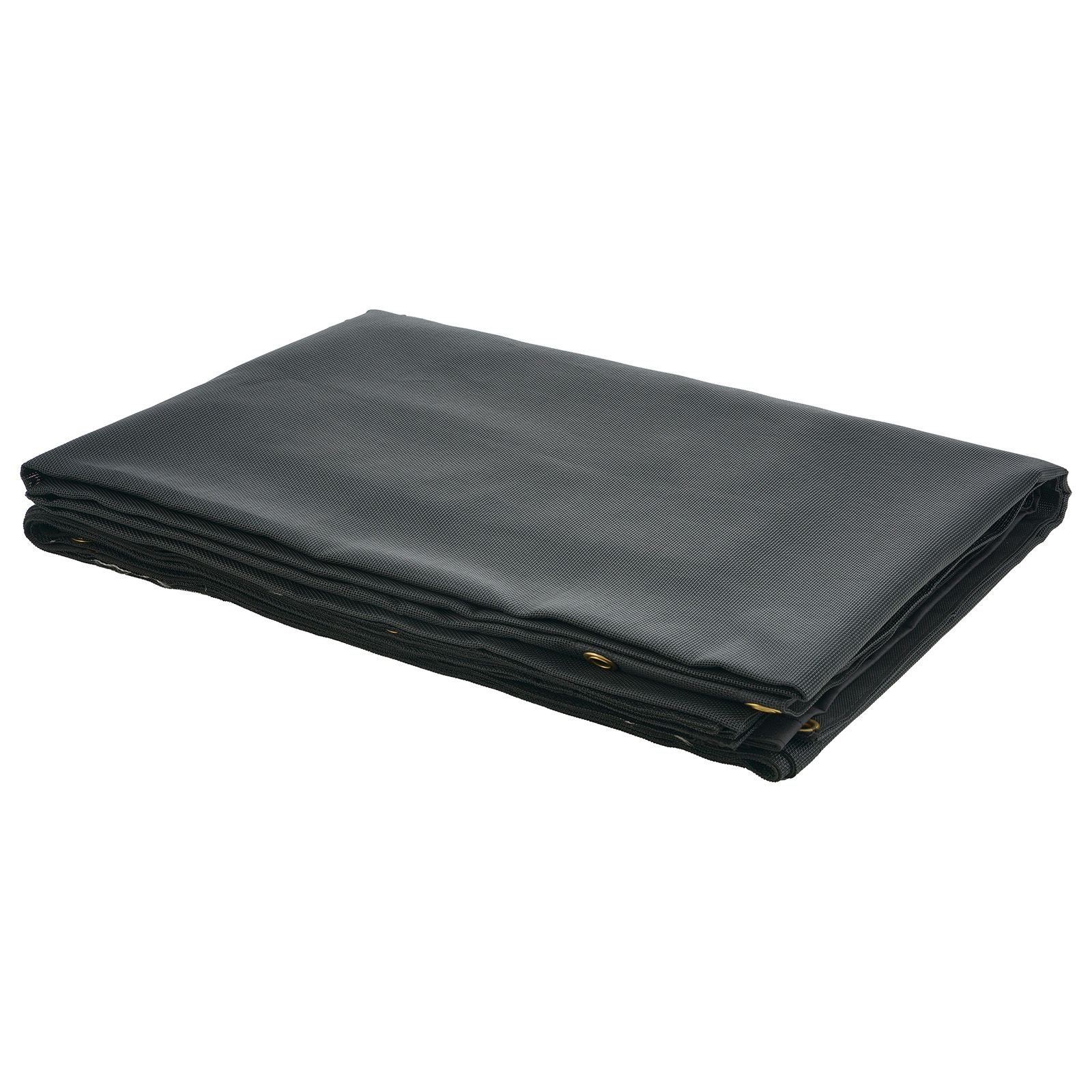 dump truck mesh tarp 7 x 14 ft pvc coated black heavy duty cover with 55 18oz double pocket brass grommets reinforced double needle stitch webbing fits manual or electric dump truck system.jpg