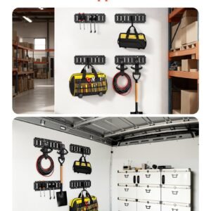 e track tie down rail kit 4 pack 13 ft e track rails 2 u shaped hooks 2 tool holders 2 track shelf brackets 2 tire holders 2 cable storage rings 8 end caps 1 bag fit for vans trailers 5.jpg