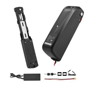 Ebike Battery, 48V 20Ah Electric Bike Lithium Battery Pack with BMS, USB Charge Port, 3A Charger & Lock for 1500W E-Bike Motor, Detachable Electric Bicycle Replacement Kit with Discharge Socket