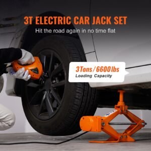 electric car jack 3 tons 6600 lbs scissor jack with electric impact wrench 12v car jack with double saddles with remote control portable car jack lifting for sedan suv truck tire change 1.jpg