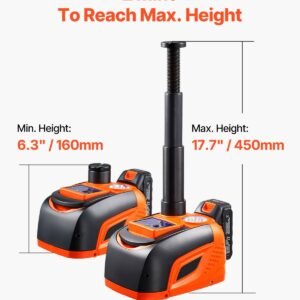 electric car jack 5 tons 11000 lbs adjustable electric scissor jack with high load capacity tire change replacement with led light remote control portable jack kit for sedan suv truck 2.jpg