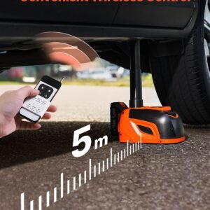 electric car jack 5 tons 11000 lbs adjustable electric scissor jack with high load capacity tire change replacement with led light remote control portable jack kit for sedan suv truck 4.jpg
