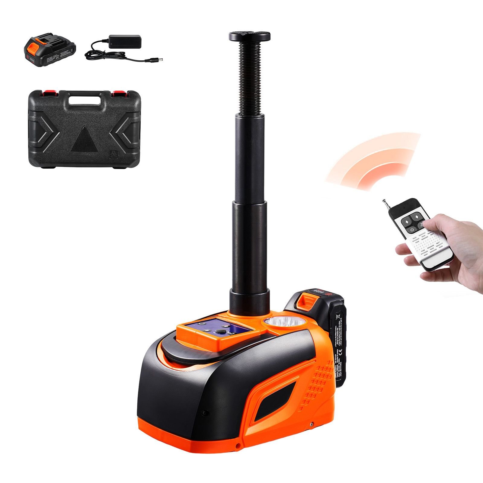 electric car jack 5 tons 11000 lbs adjustable electric scissor jack with high load capacity tire change replacement with led light remote control portable jack kit for sedan suv truck.jpg