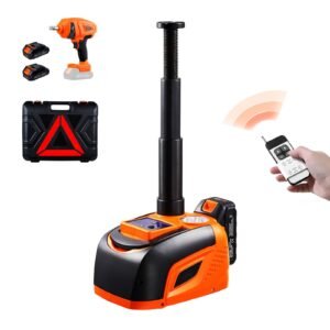 Electric Car Jack, 5 Tons /11000 lbs, Electric Scissor Jack with Electric Impact Wrench, Tire Change Replacement with LED Light & Remote Control, Portable Jack kit for Sedan, SUV, Truck
