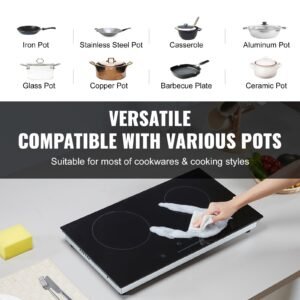 electric cooktop 24 inch 2 burners built in electric stove top 1800w ceramic top radiant cooktop with glass panel touch control timer child lock 9 heat level residual heat indicator 120v 1.jpg