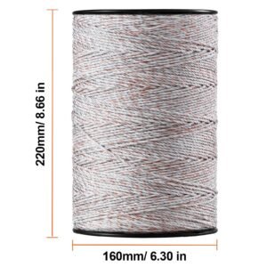 electric fence wire 2625ft 800m portable polywire 332 diameter 9 mixed metal strands for reliable conductivity and uv rust resistance fencing rope line for horse cattle livestock 1.jpg