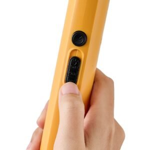Electric Fly Swatter, Zapper Racket with 3 Layers Mesh, Powerful Fly Killer Indoor & Outdoor with 500mAh Battery Rechargeable for Home, Bedroom, Kitchen and Patio, Yellow & Black