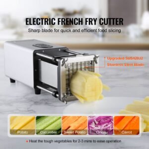 electric french fry cutter potato slicer with 12 inch and 38 inch stainless steel blades potato cutter chopper w anti slip feet great for potato french fries cucumber vegetables carrot 13.jpg