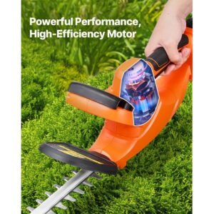 electric hedge trimmer 1200 rpm cordless hedge trimmer for low branch 20v 2a battery bush trimmer with 20 in dual action blade secure design gardening trimmer for yard lawn care 4.jpg